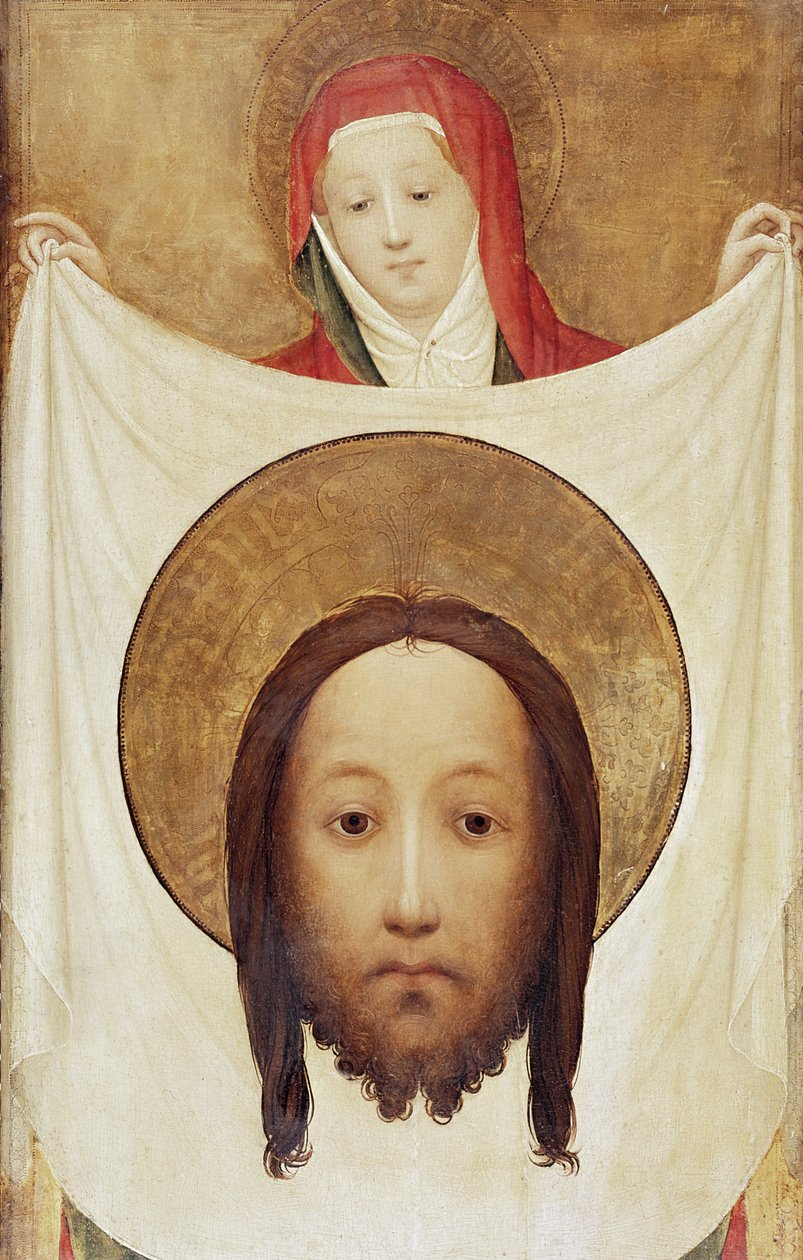 セントベロニカとスダリウム、c.1420（クルミに油を塗る） 作： 聖ベロニカのマスター
