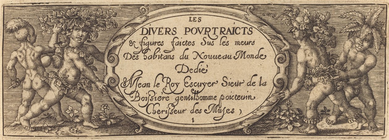 Les Divers pourtraikts et Figures I (タイトルページ) 作： マスターAD