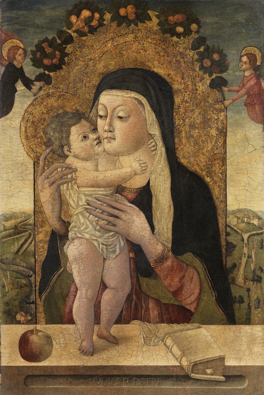 聖母子、c.1470-1500 作： マスターP.ペトルス