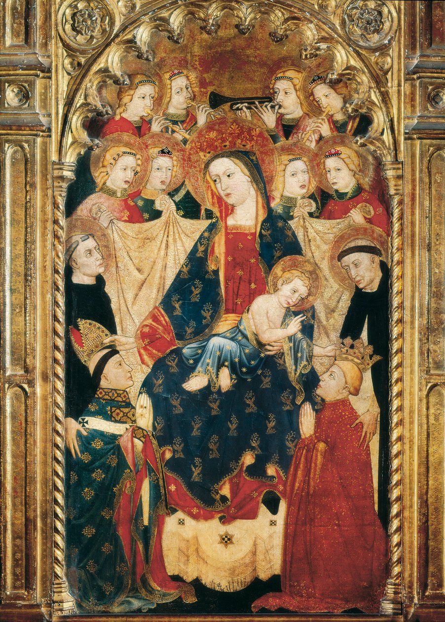 大司教ドン・サンチョ・ロハスの聖母の祭壇画（14～15世紀） 詳細 作： ドン・サンチョ・ロハス大司教のマスター