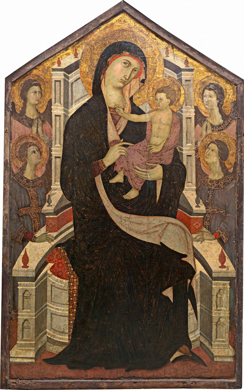 Maestà (マドンナと四人の天使の子) 作： チッタディカステッロのマスター