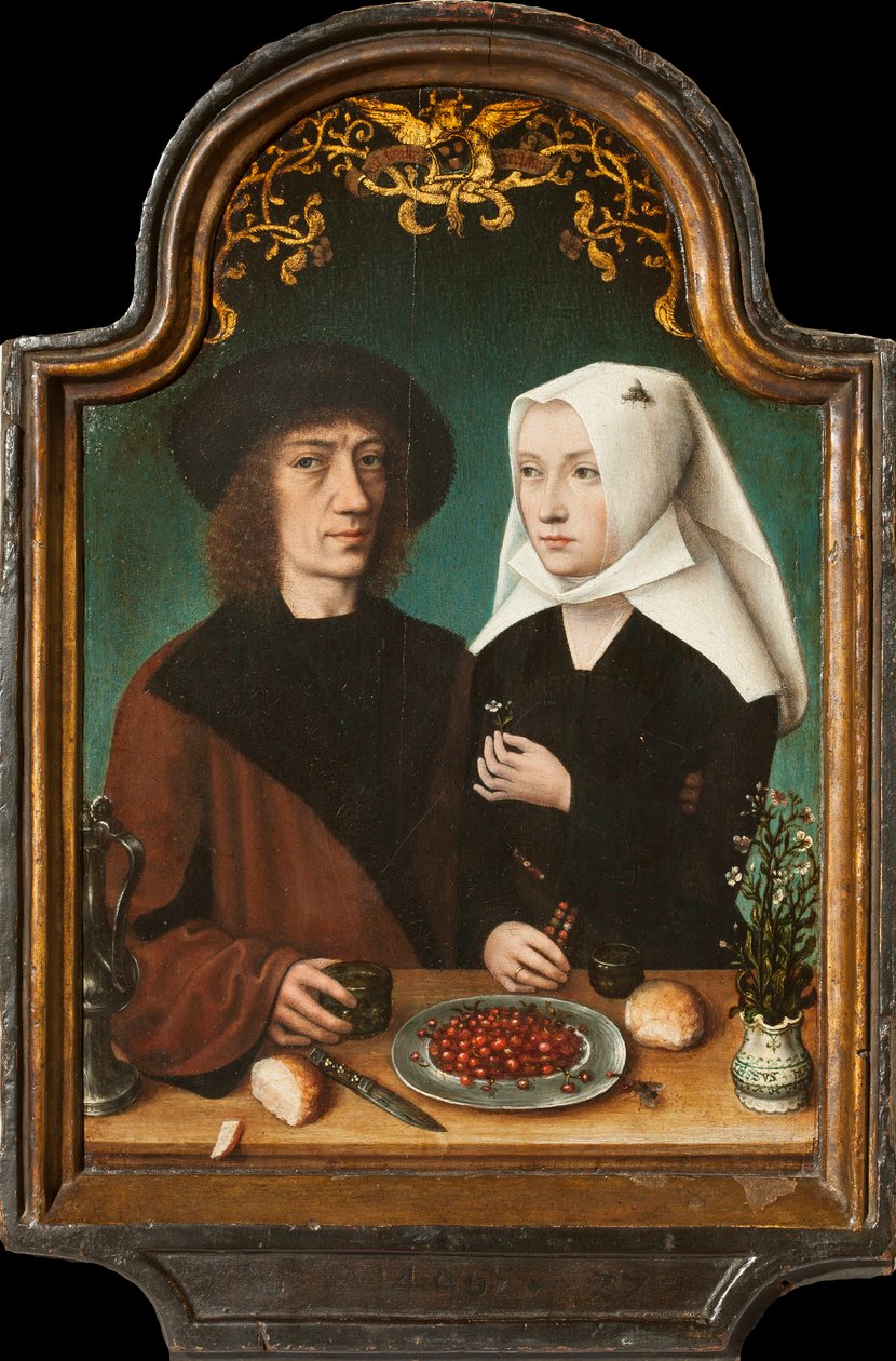 アーティストと妻の自画像、1496年。 作： フランクフルトのマスター