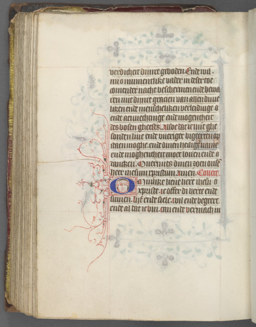 ユトレヒトの時間利用法：fol。 157v、テキスト、c。 1460-1465。 作： Gijsbrecht van Brederodeのマスター