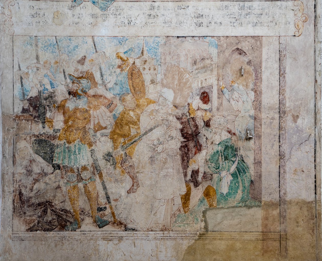 ハイリヒクロイツタールにあるメスキルヒの巨匠によるフレスコ画-WUS07855 作： メスキルヒの巨匠