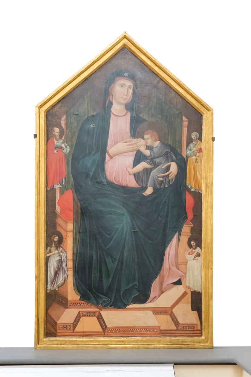 Madona e Menino com santos, c.1300 (painel) 作： サンガッジオのマスター