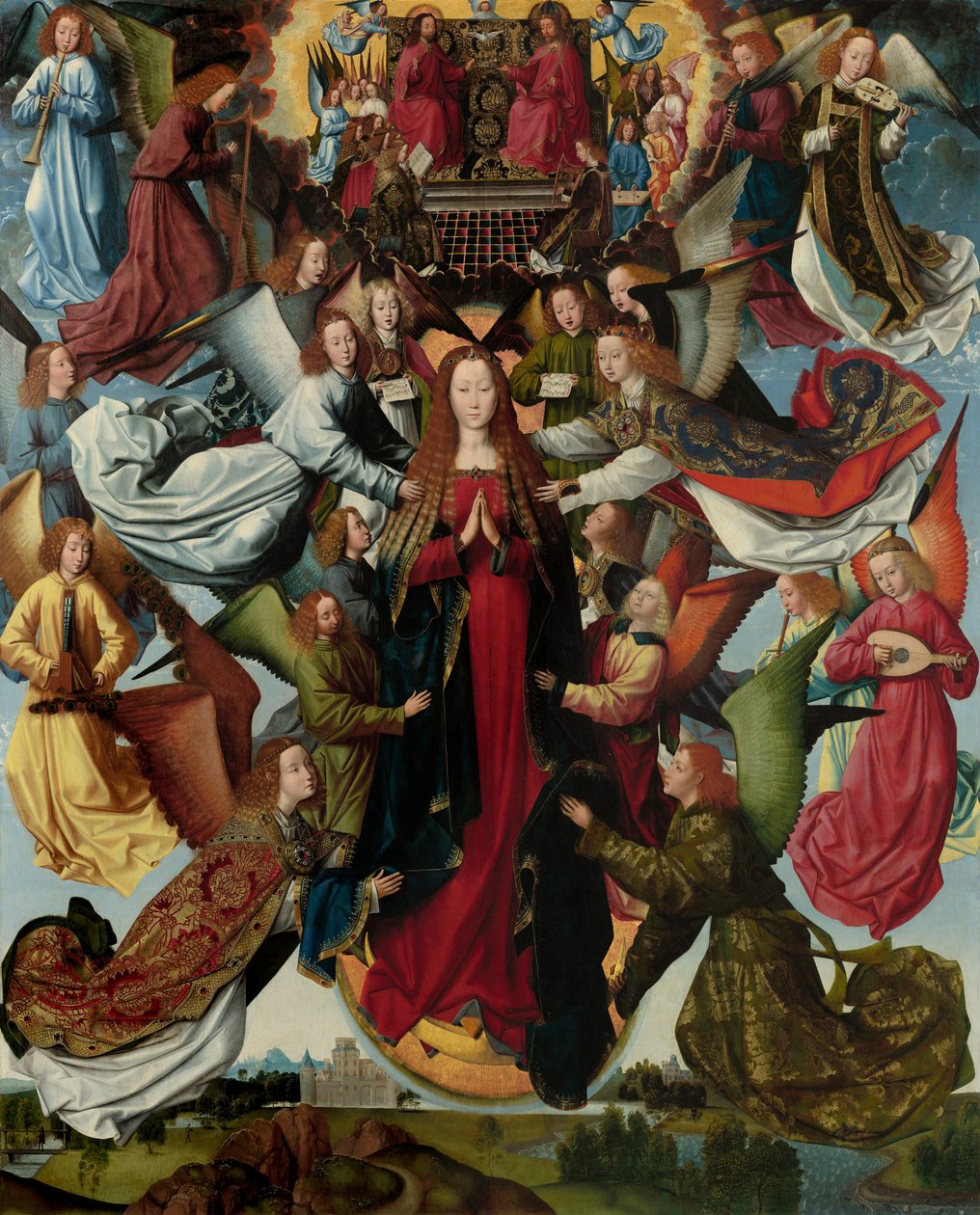 メアリー、天国の女王、c。 14851500。 作： 聖ルーシーの伝説のマスター
