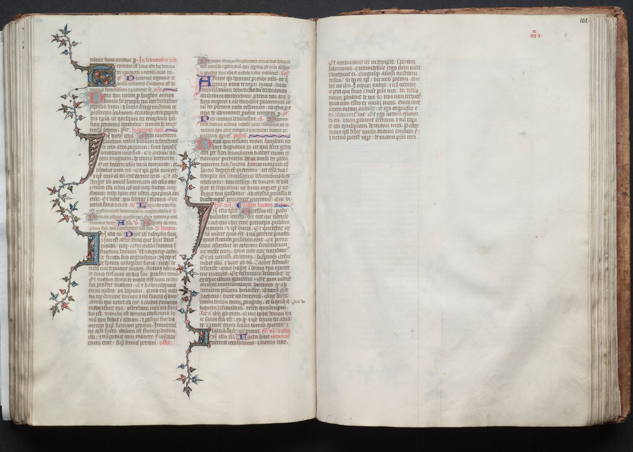 ゴータ・ミサールFol.101v、テキスト、1375年頃。 作： ボケテの達人