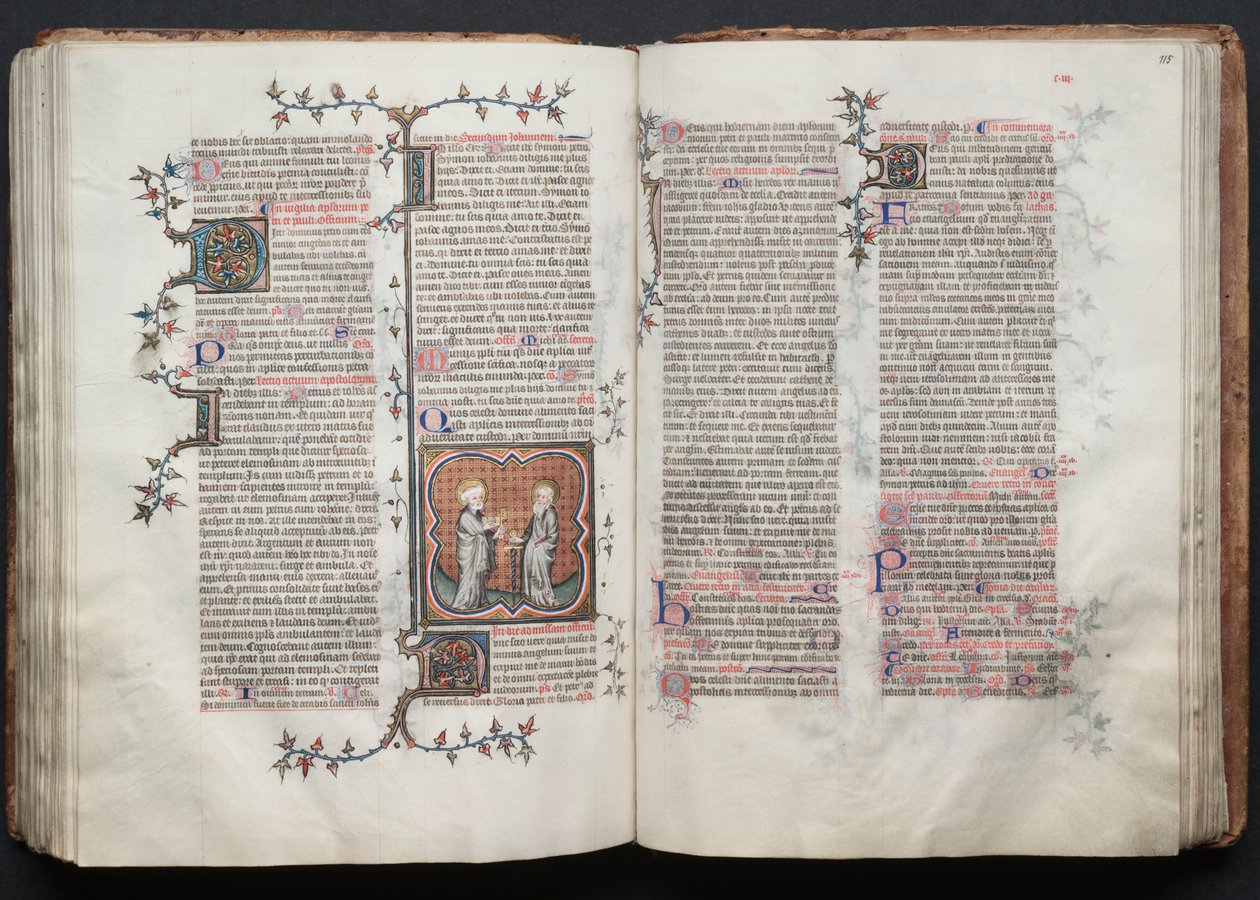 ゴータ・ミサールFol.115r、テキスト、1375年頃。 作： ボケテの達人