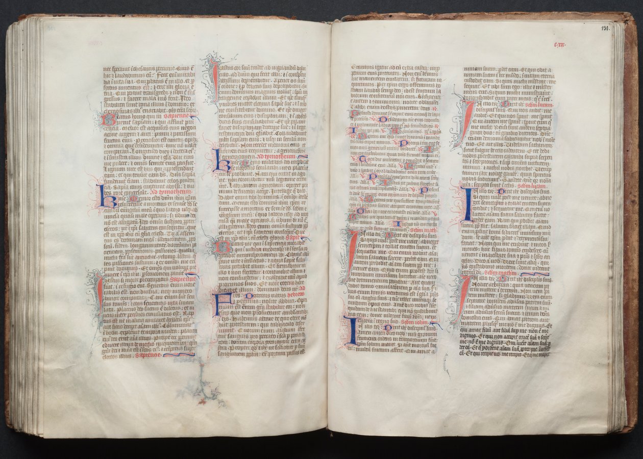 ゴータ・ミサールFol.130v、テキスト、1375年頃。 作： ボケテの達人