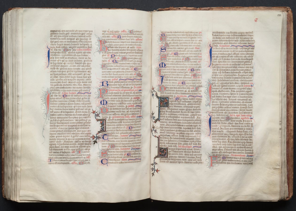 ゴータ・ミサールFol.131v、テキスト、1375年頃。 作： ボケテの達人
