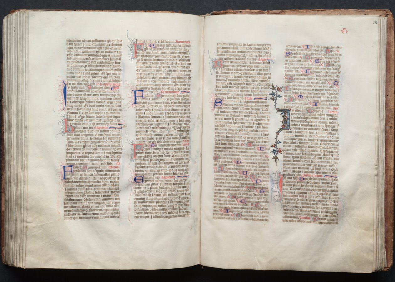ゴータ・ミサールFol.133r、テキスト、1375年頃。 作： ボケテの達人