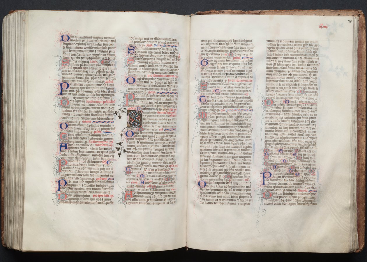 ゴータ・ミサールFol.140r、テキスト、1375年頃。 作： ボケテの達人