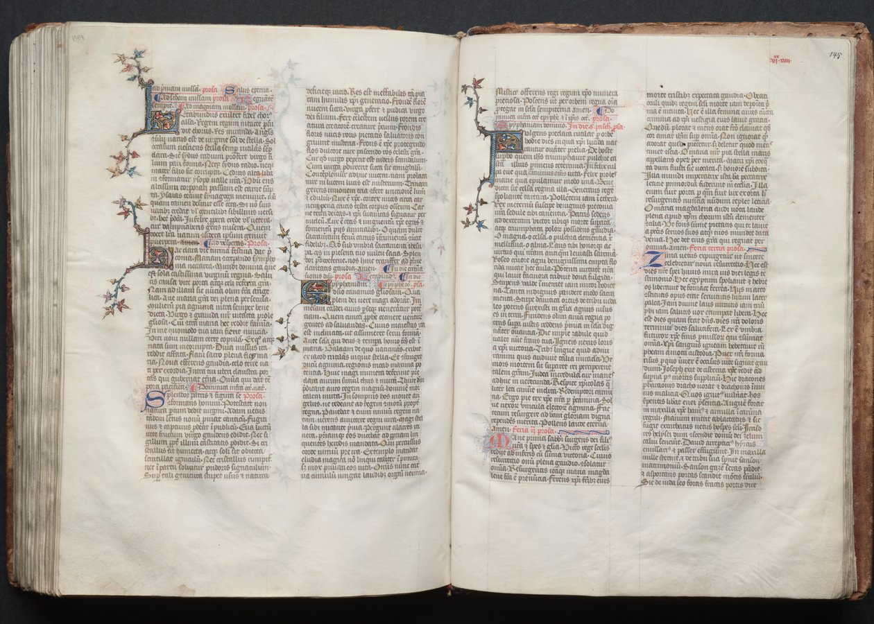 ゴータ・ミサールFol.145r、テキスト、1375年頃。 作： ボケテの達人