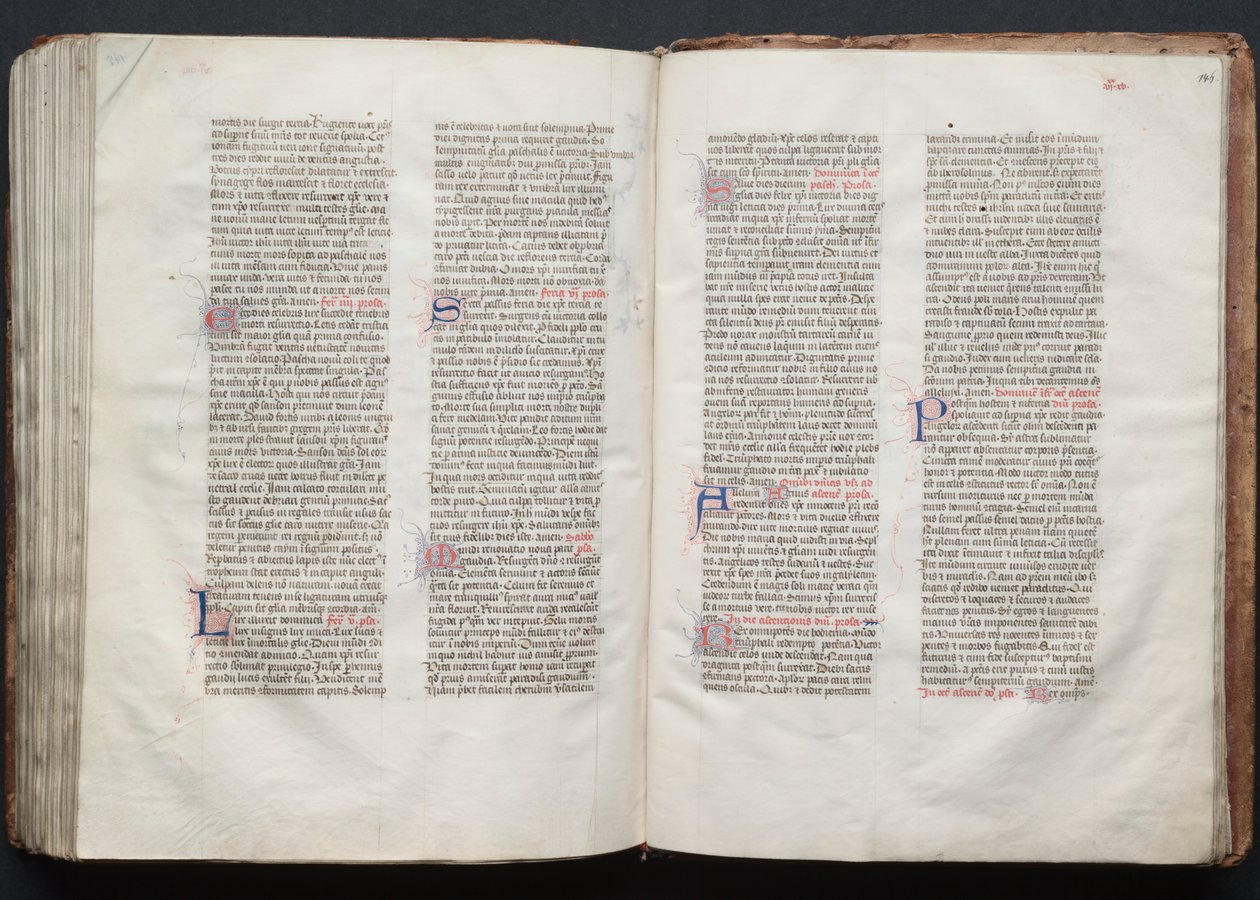 ゴータ・ミサールFol.146r、テキスト、1375年頃。 作： ボケテの達人