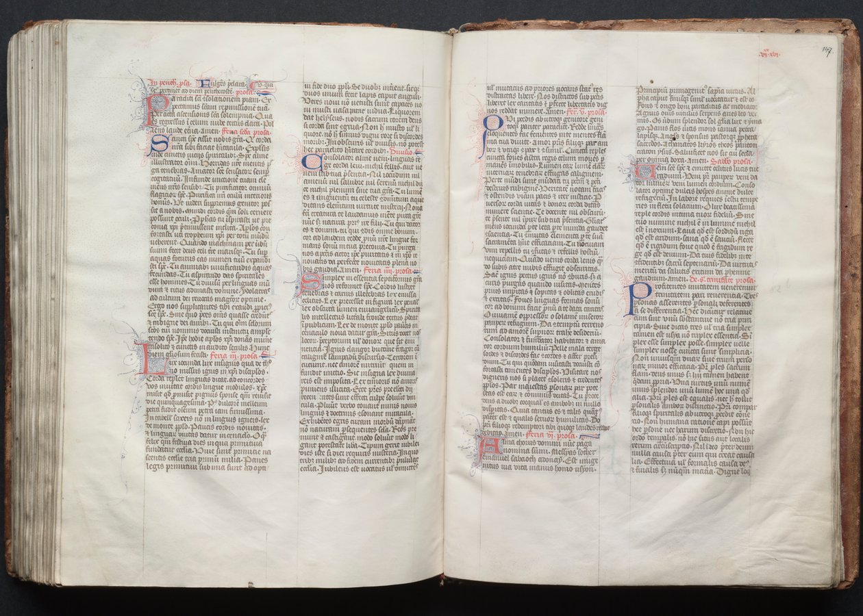 ゴータ・ミサールFol.146v、テキスト、1375年頃。 作： ボケテの達人