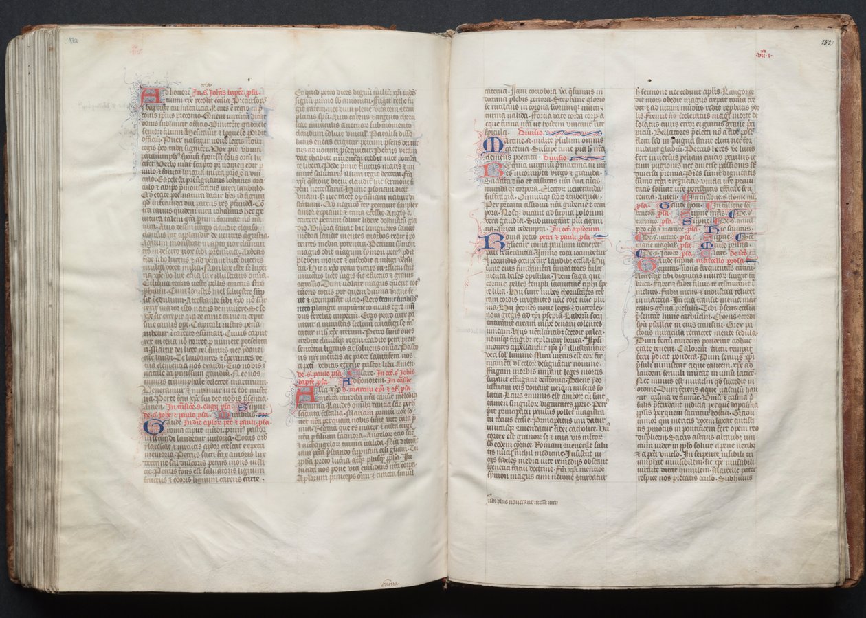 ゴータ・ミサールFol.151v、テキスト、1375年頃。 作： ボケテの達人