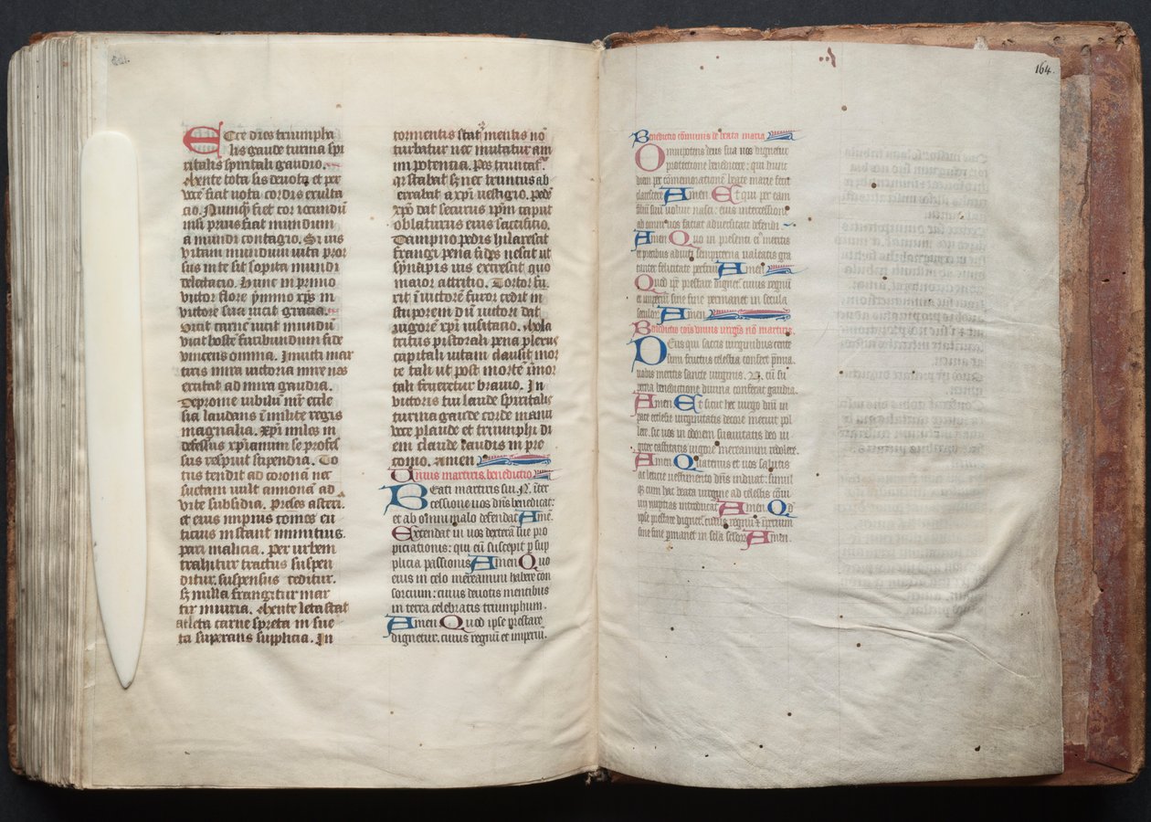 ゴータ・ミサールFol.164r、テキスト、1375年頃。 作： ボケテの達人