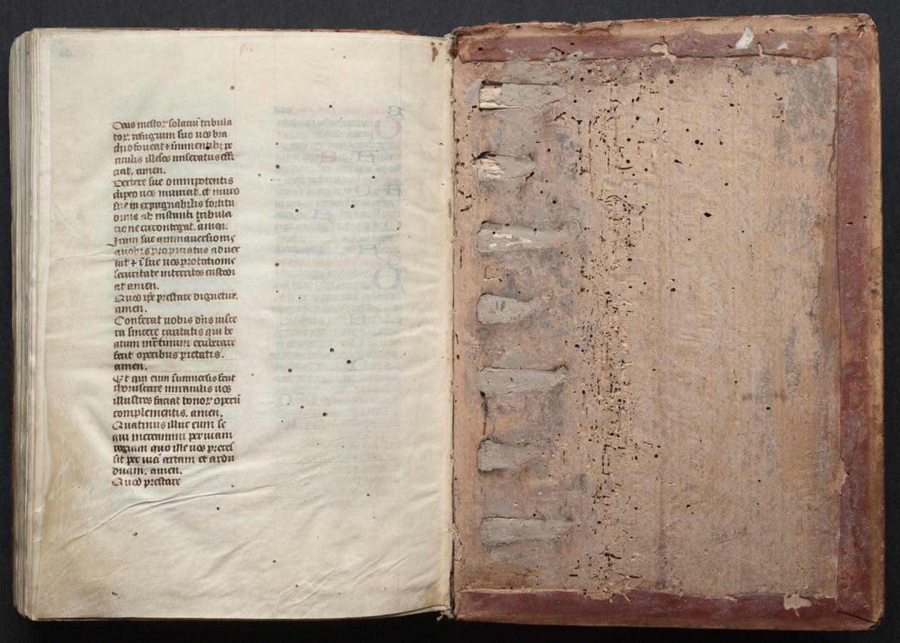 ゴータ・ミサールFol.164v、テキスト、1375年頃。 作： ボケテの達人