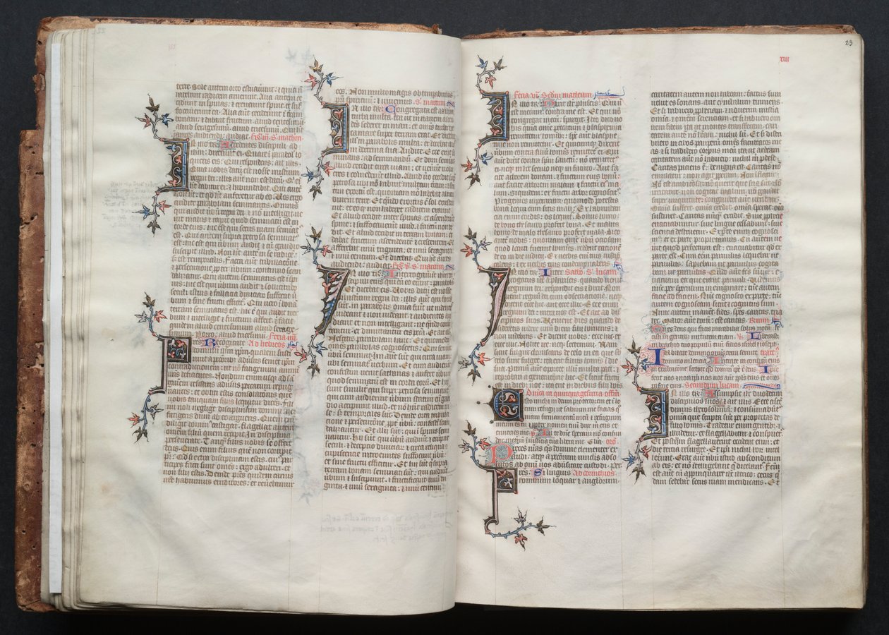 ゴータ・ミサールFol.22v、テキスト、1375年頃。 作： ボケテの達人