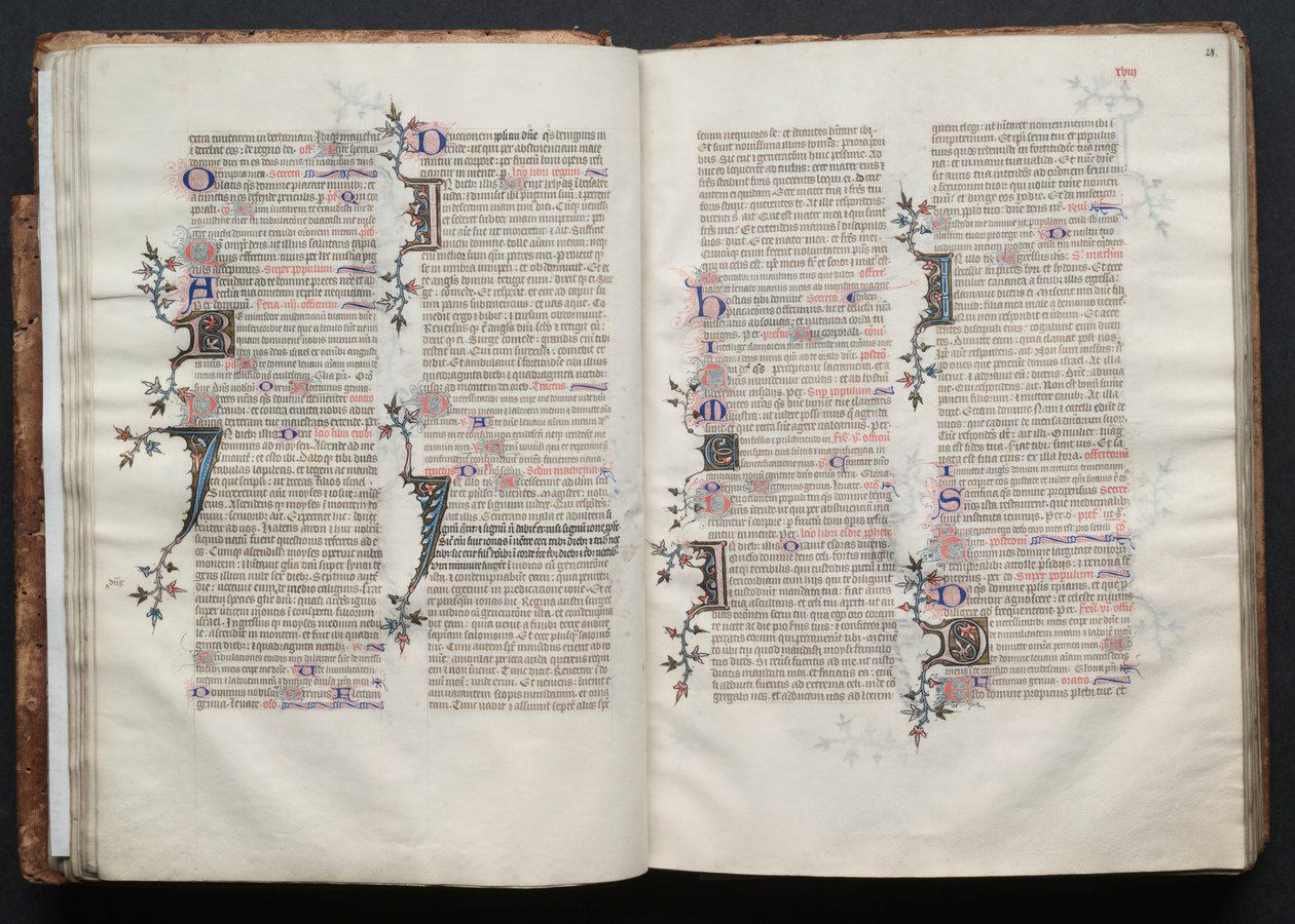 ゴータ・ミサールFol.27v、テキスト、1375年頃。 作： ボケテの達人