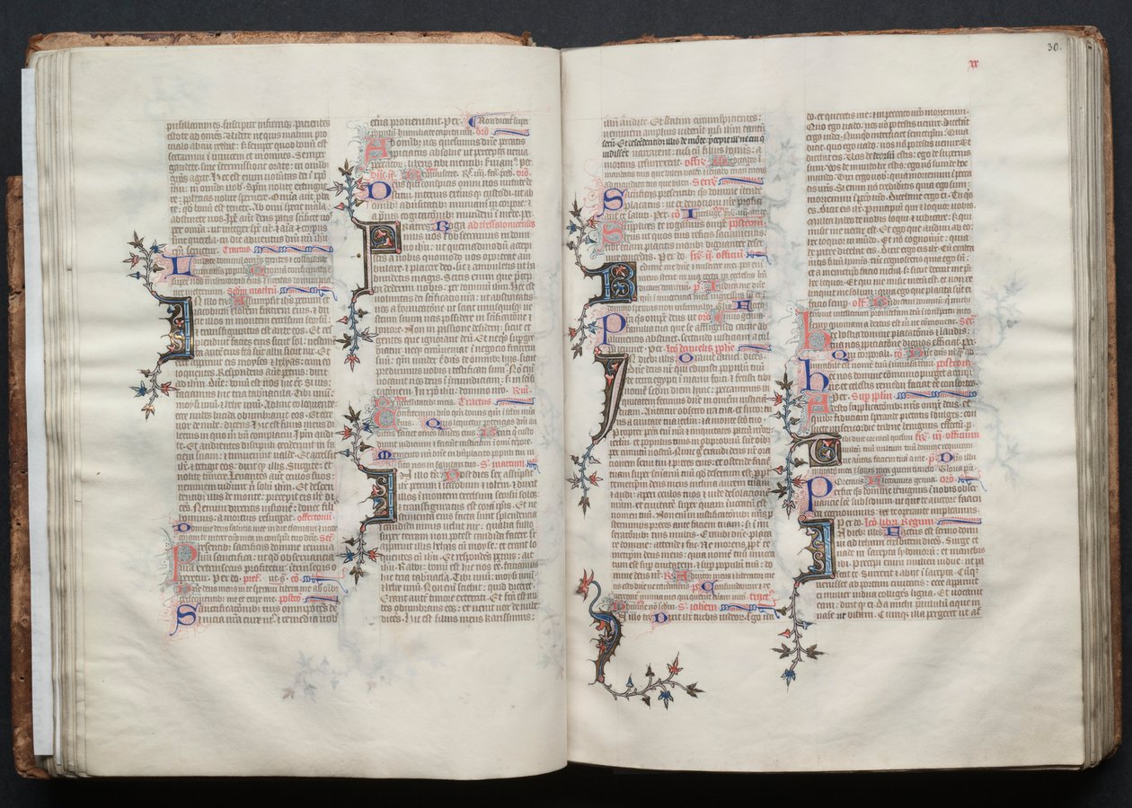 ゴータ・ミサールFol.29v、テキスト、1375年頃。 作： ボケテの達人