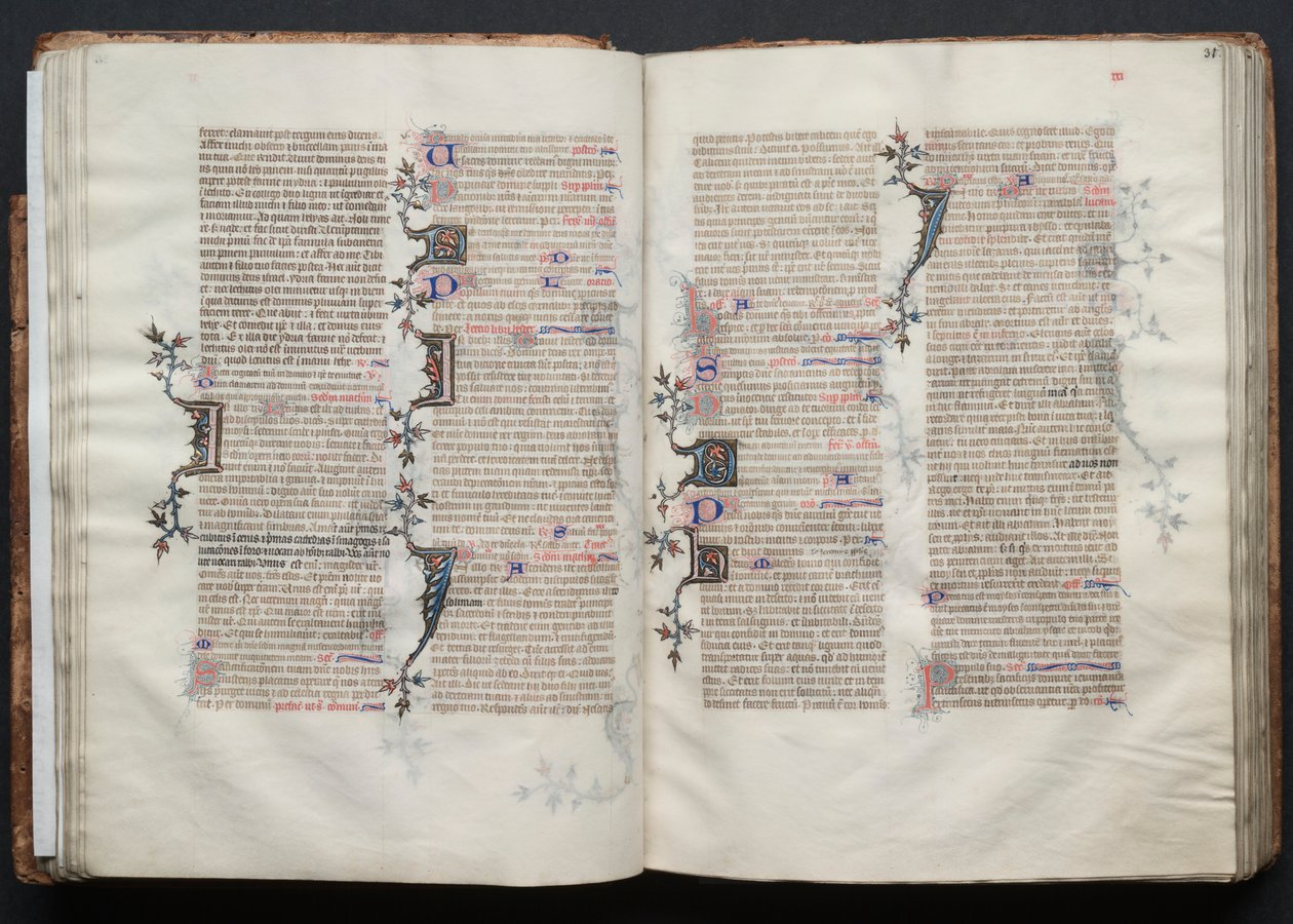 ゴータ・ミサールFol.30v、テキスト、1375年頃。 作： ボケテの達人