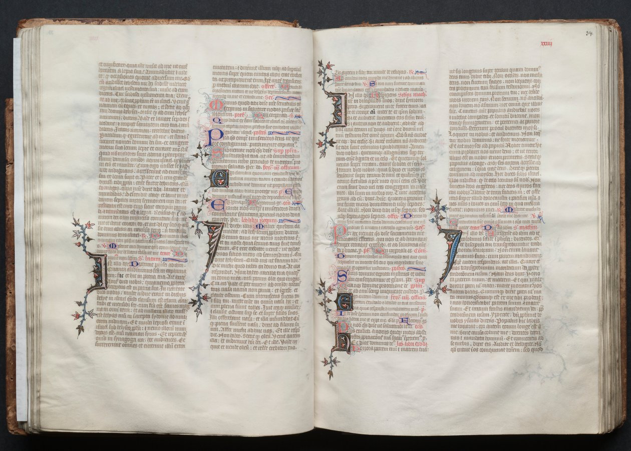 ゴータ・ミサールFol.33v、テキスト、1375年頃。 作： ボケテの達人
