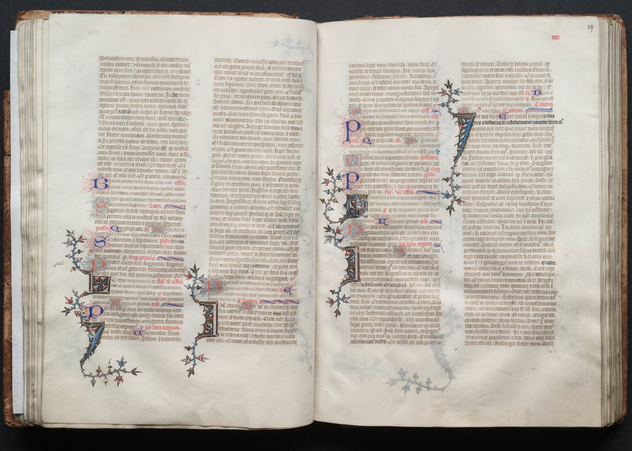 ゴータ・ミサールFol.38v、テキスト、1375年頃。 作： ボケテの達人