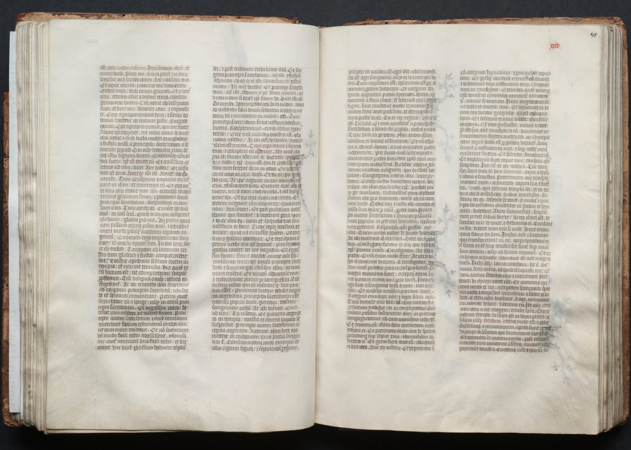 ゴータ・ミサールFol.45r、テキスト、1375年頃。 作： ボケテの達人