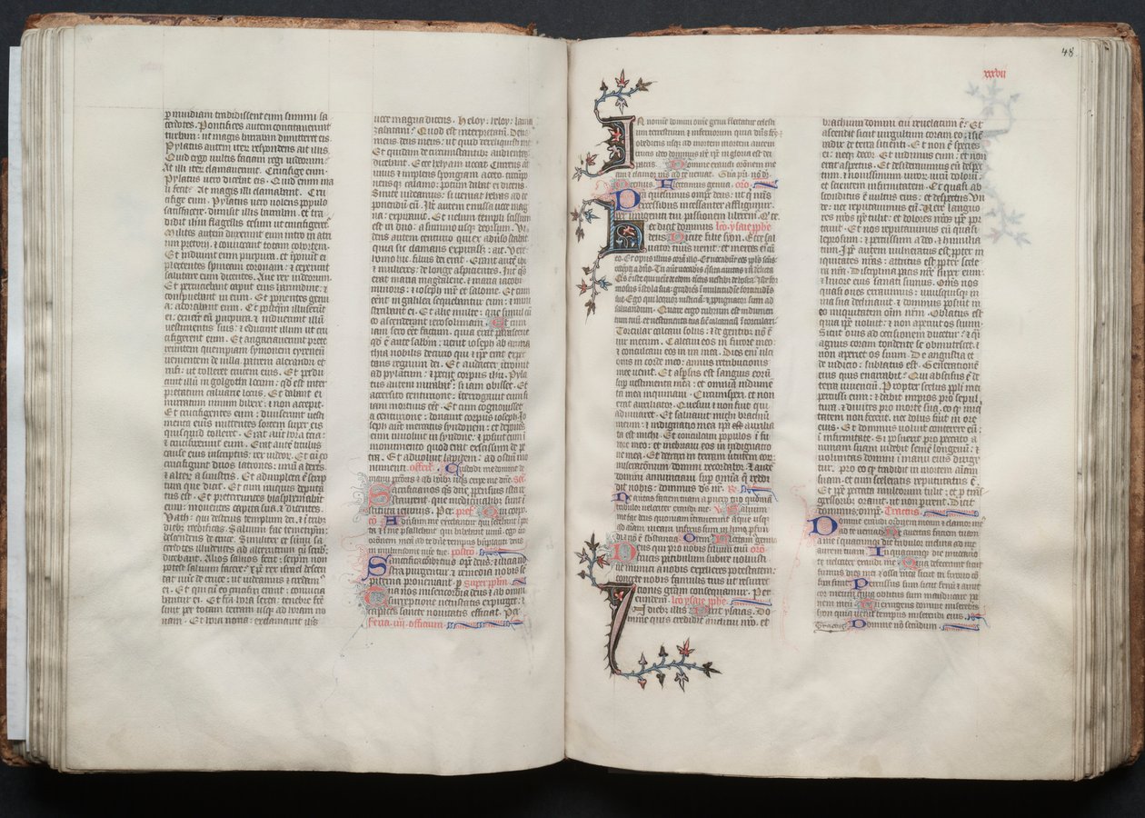 ゴータ・ミサールFol.47v、テキスト、1375年頃。 作： ボケテの達人