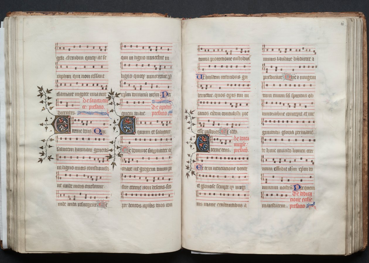 ゴータ・ミサールFol.60r、テキスト、1375年頃。 作： ボケテの達人
