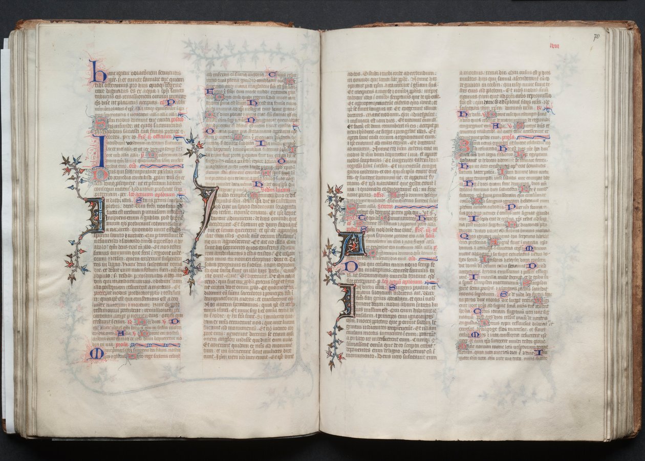 ゴータ・ミサールFol.70r、テキスト、1375年頃。 作： ボケテの達人