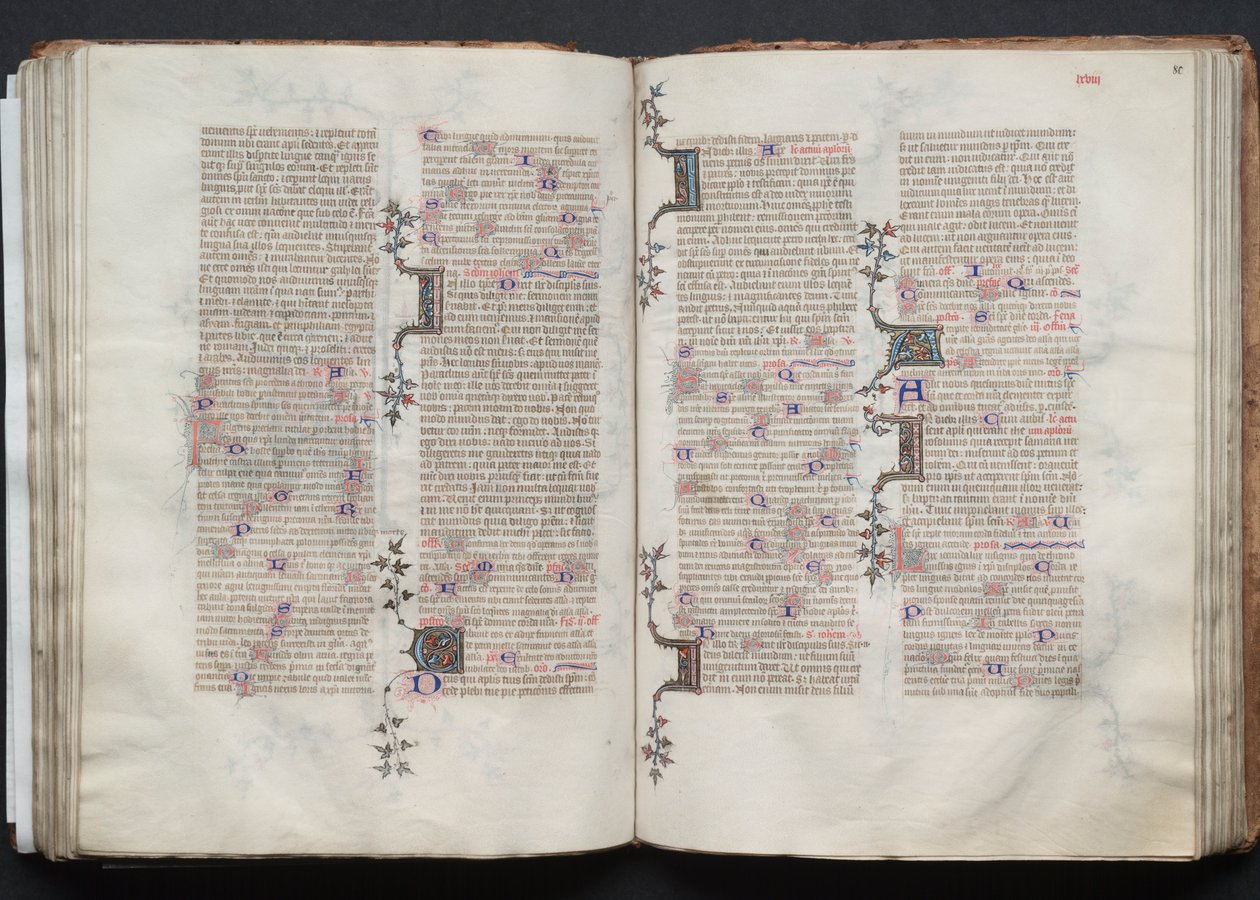 ゴータ・ミサールFol.79v、テキスト、1375年頃。 作： ボケテの達人