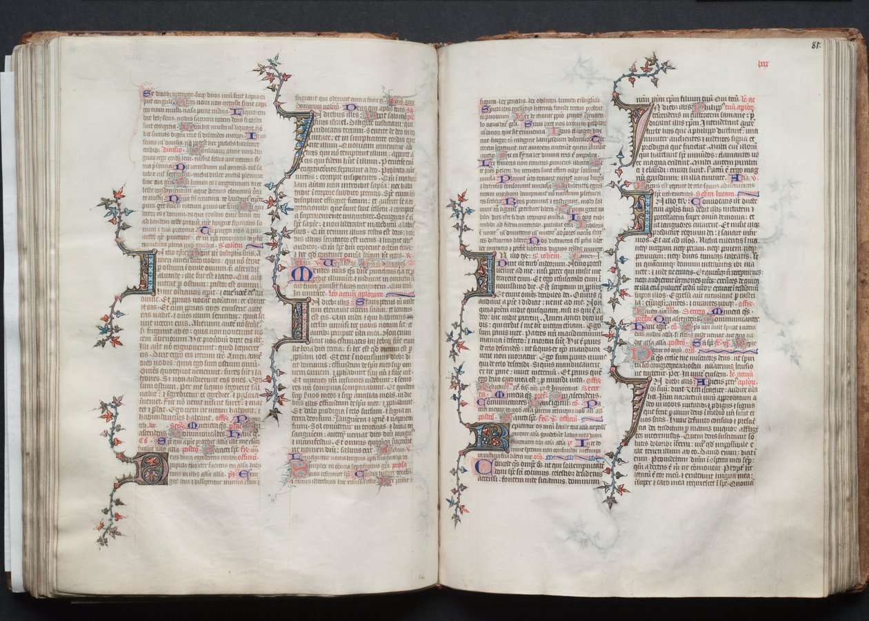 ゴータ・ミサールFol.81r、テキスト、1375年頃。 作： ボケテの達人