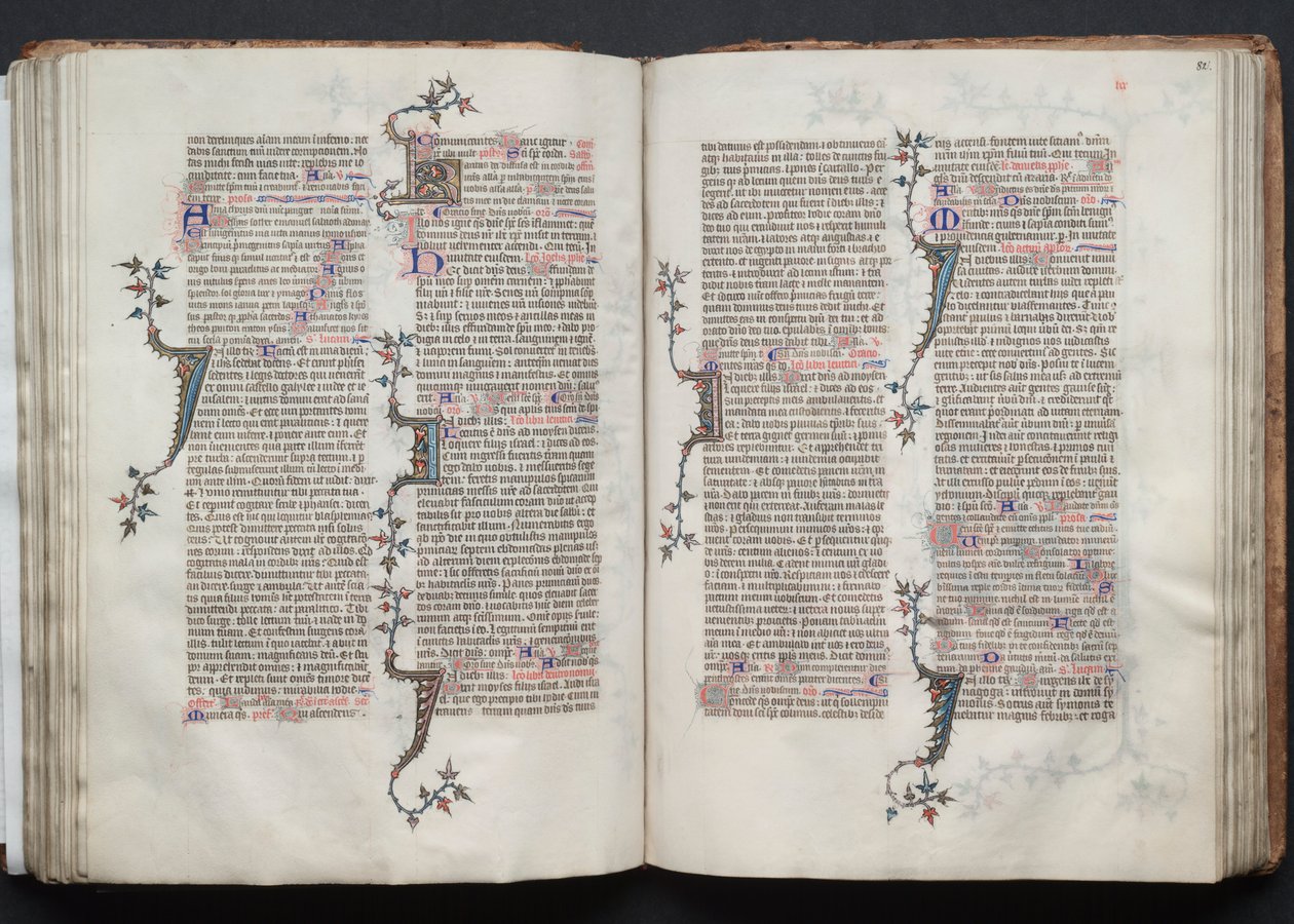 ゴータ・ミサールFol.81v、テキスト、1375年頃。 作： ボケテの達人