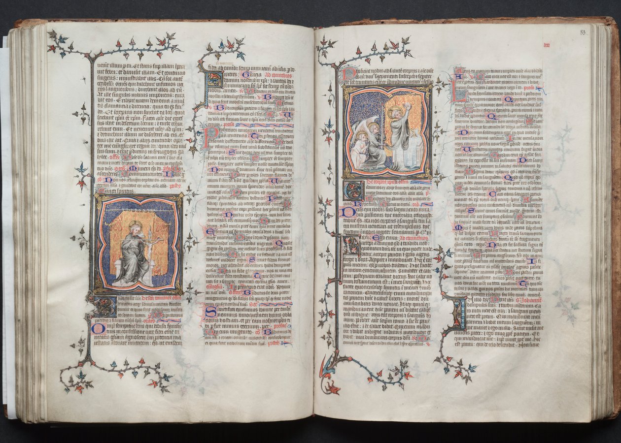 ゴータ・ミサールFol.83r, Corpus Domini, c. 1375. 作： ボケテの達人