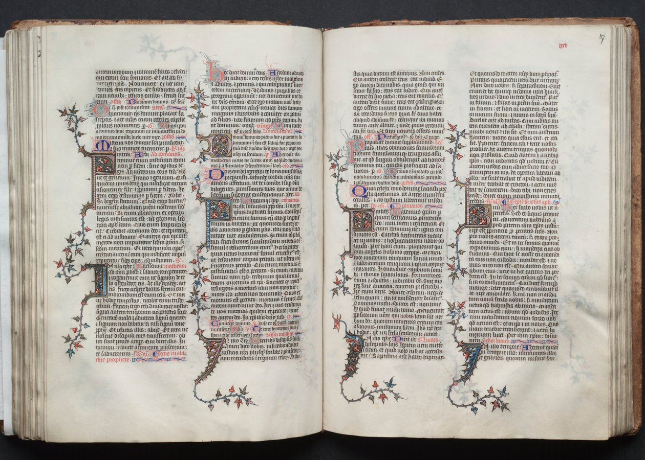 ゴータ・ミサールFol.87r, Text, c. 1375. 作： ボケテの達人