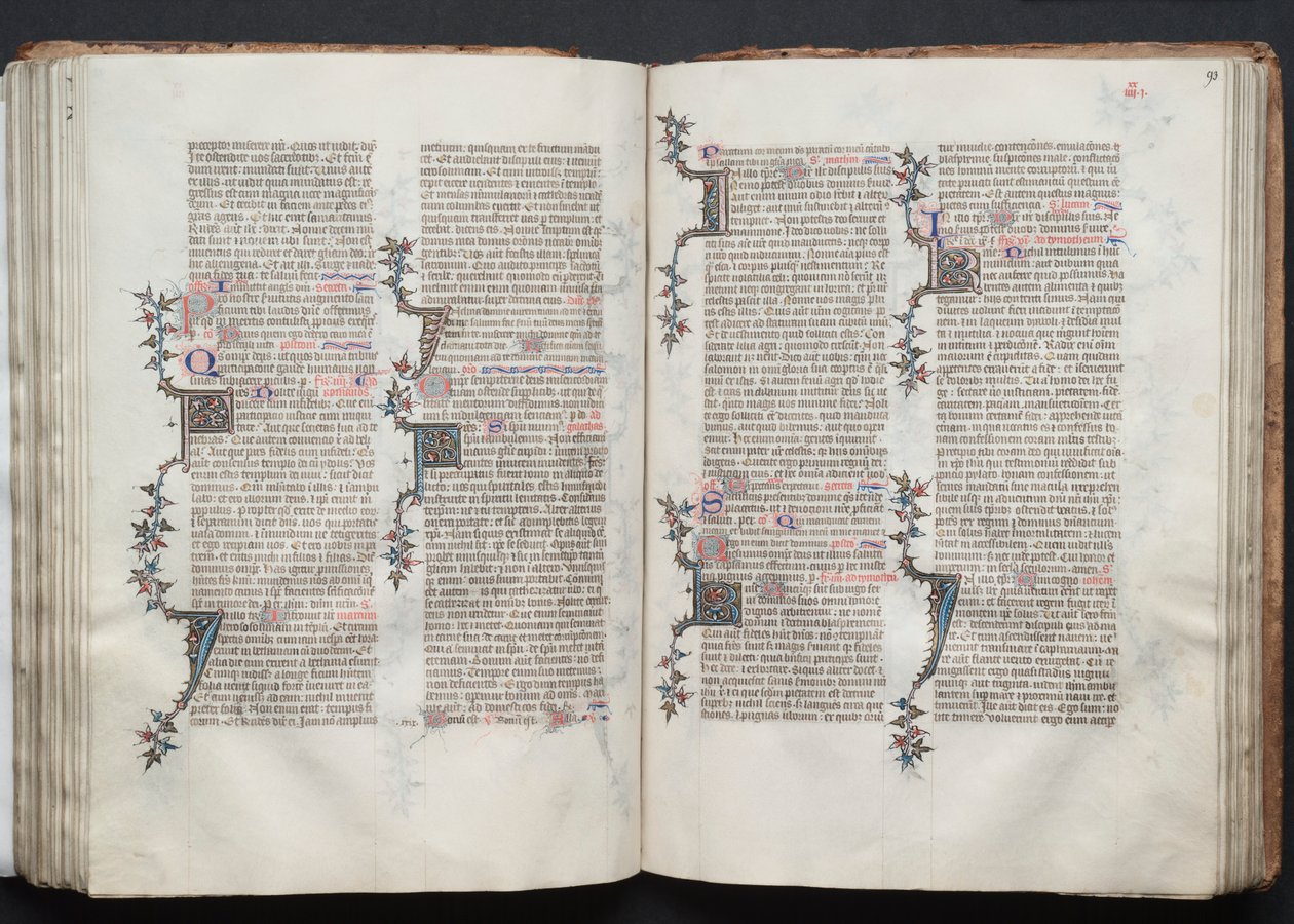 ゴータ・ミサールFol.93r, Text, c. 1375. 作： ボケテの達人