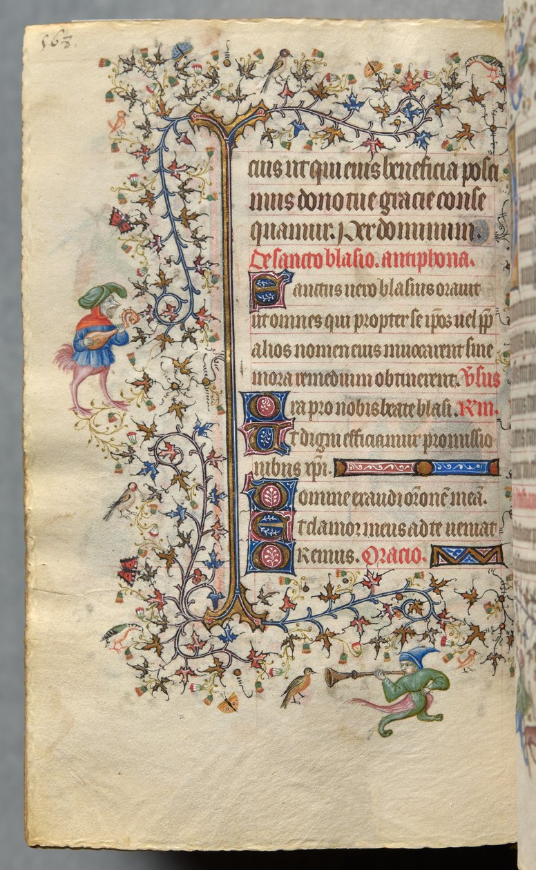 ナバラ王シャルル・ザ・ノーブル（1361-1425）の時: 278v, テキスト 作： ブリュッセルイニシャルおよびアソシエイツのマスター