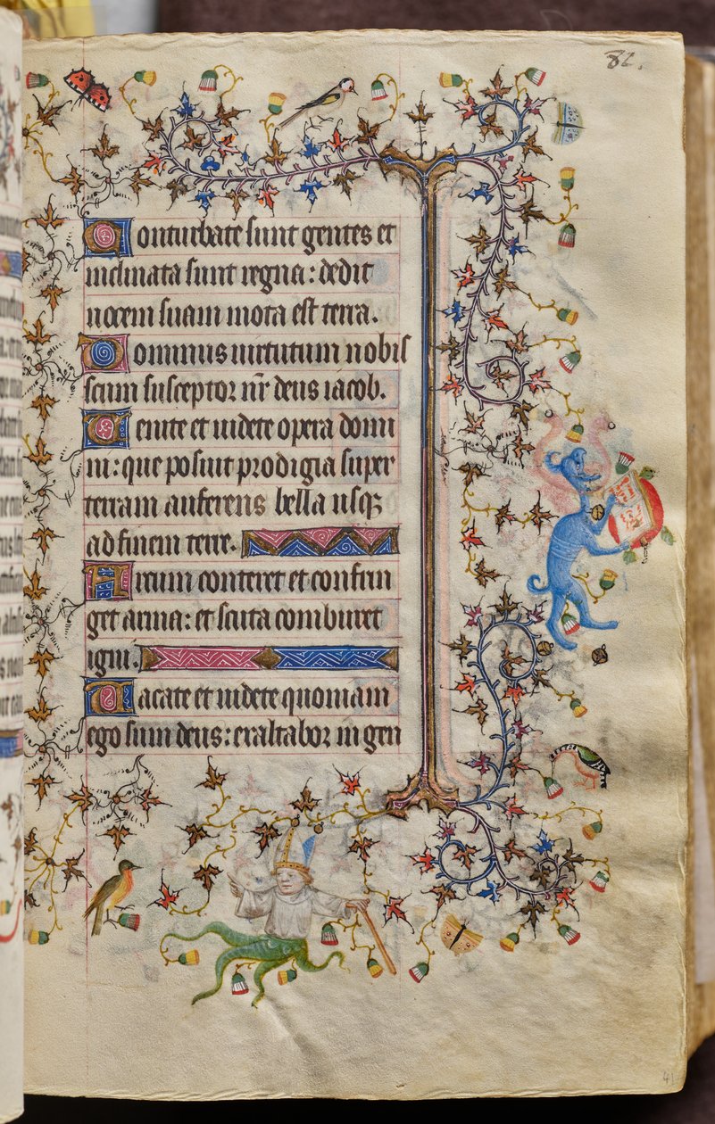 ナヴァール王シャルル（1361-1425）の時：41r、本文 作： ブリュッセルイニシャルおよびアソシエイツのマスター