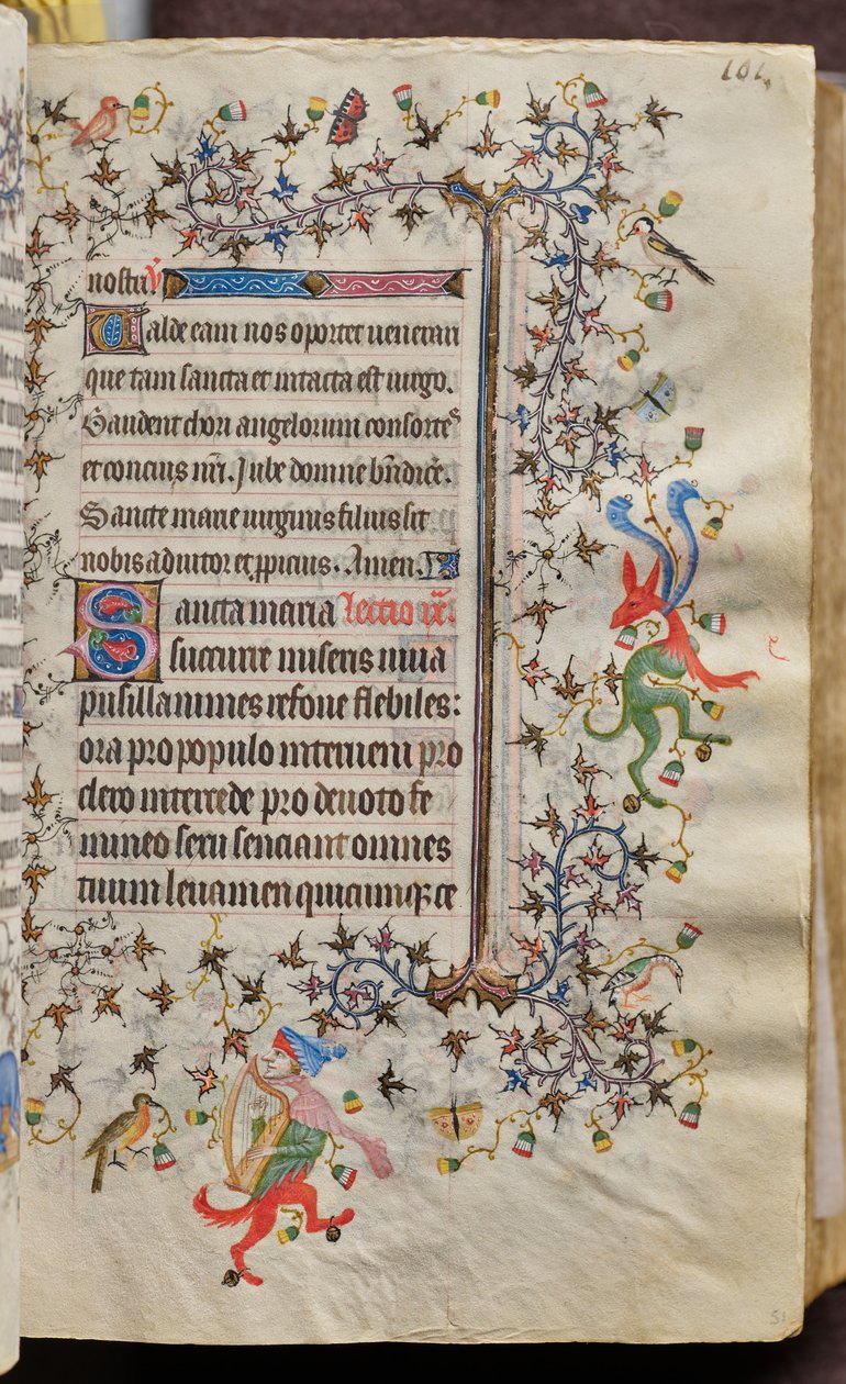 ナヴァラ王シャルル（1361-1425）の時：フォール51r、テキスト 作： ブリュッセルイニシャルおよびアソシエイツのマスター