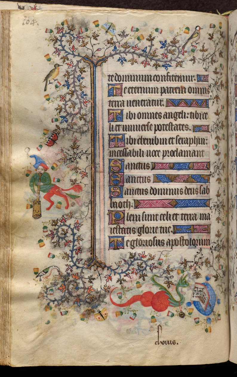 ナヴァール王シャルル（1361-1425）の時: 52v, テキスト 作： ブリュッセルイニシャルおよびアソシエイツのマスター