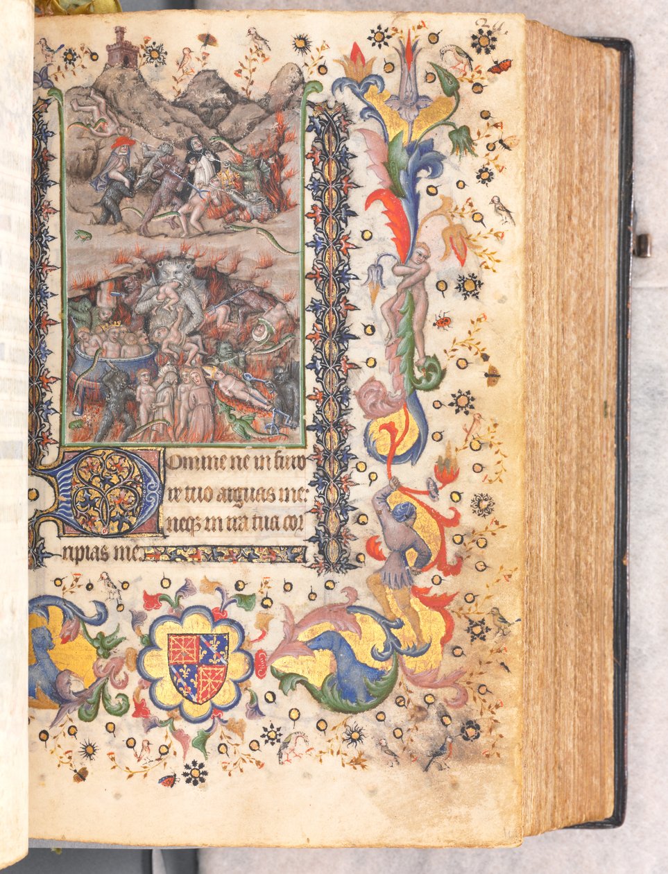 チャールズザノーブル、ナヴァール王1361-1425の時間：fol。 106r、最後の審判、c。 1405年。 作： ブリュッセルイニシャルおよびアソシエイツのマスター
