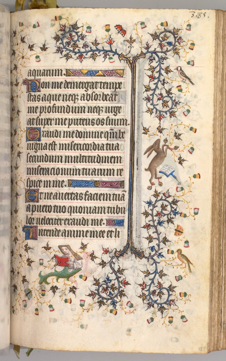 チャールズザノーブル、ナヴァール王1361-1425の時間：fol。 188r、テキスト、c。 1405年。 作： ブリュッセルイニシャルおよびアソシエイツのマスター