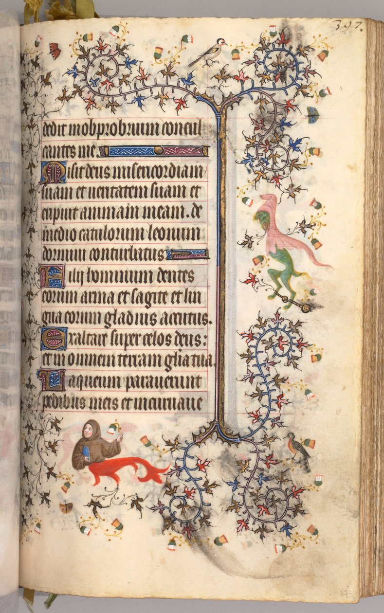 チャールズザノーブル、ナヴァール王1361-1425の時間：fol。 193r、テキスト、c。 1405年。 作： ブリュッセルイニシャルおよびアソシエイツのマスター