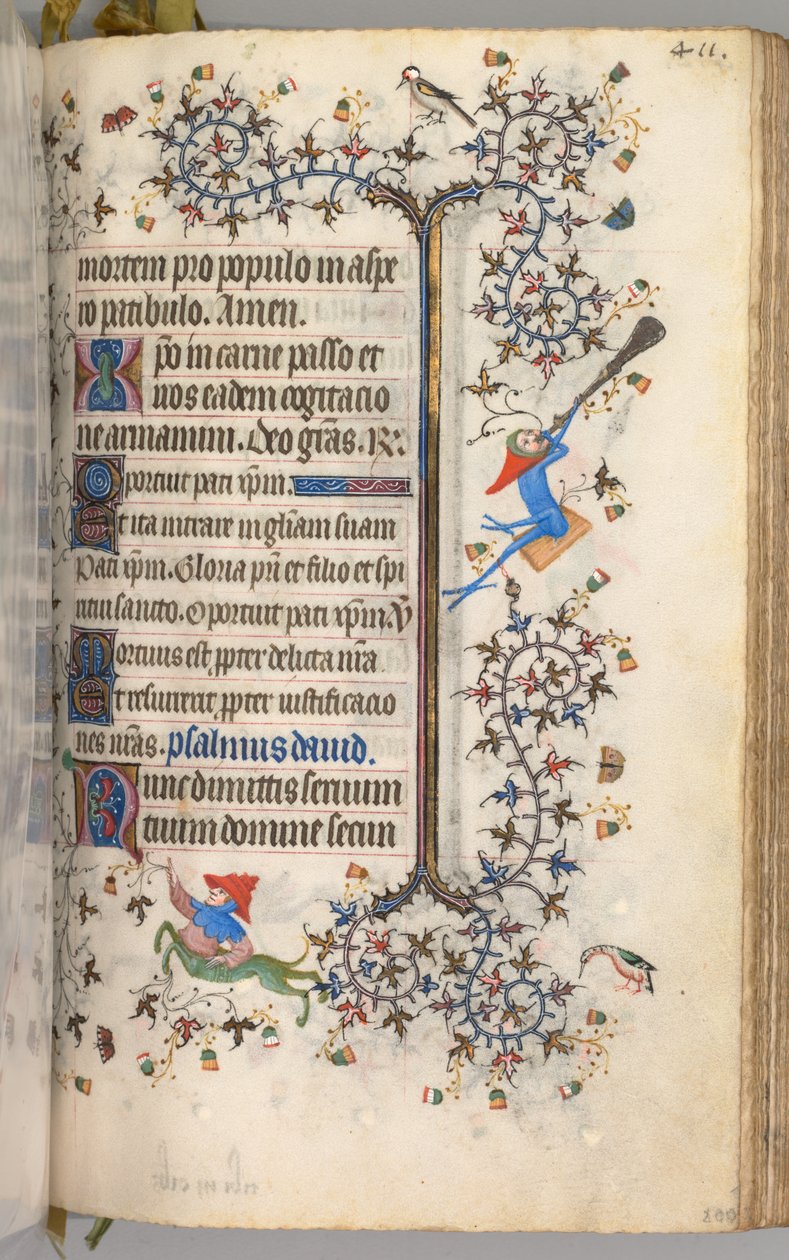 チャールズザノーブル、ナヴァール王1361-1425の時間：fol。 200r、テキスト、c。 1405年。 作： ブリュッセルイニシャルおよびアソシエイツのマスター