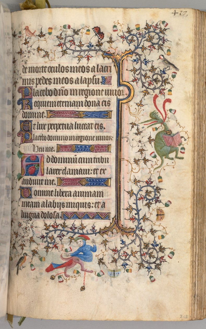 チャールズザノーブル、ナヴァール王1361-1425の時間：fol。 203r、テキスト、c。 1405年。 作： ブリュッセルイニシャルおよびアソシエイツのマスター