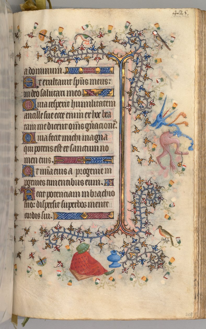 チャールズザノーブル、ナヴァール王1361-1425の時間：fol。 207r、テキスト、c。 1405年。 作： ブリュッセルイニシャルおよびアソシエイツのマスター