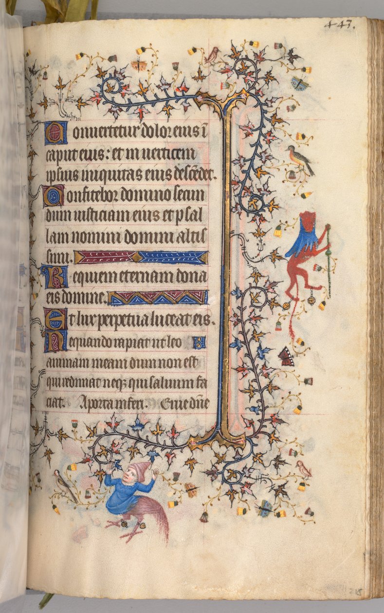 チャールズザノーブル、ナヴァール王1361-1425の時間：fol。 216r、テキスト、c。 1405年。 作： ブリュッセルイニシャルおよびアソシエイツのマスター