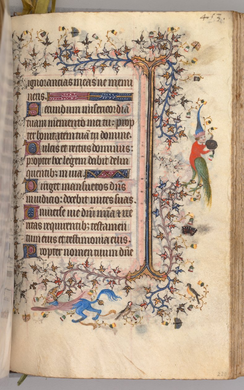チャールズザノーブル、ナヴァール王1361-1425の時間：fol。 221r、テキスト、c。 1405年。 作： ブリュッセルイニシャルおよびアソシエイツのマスター